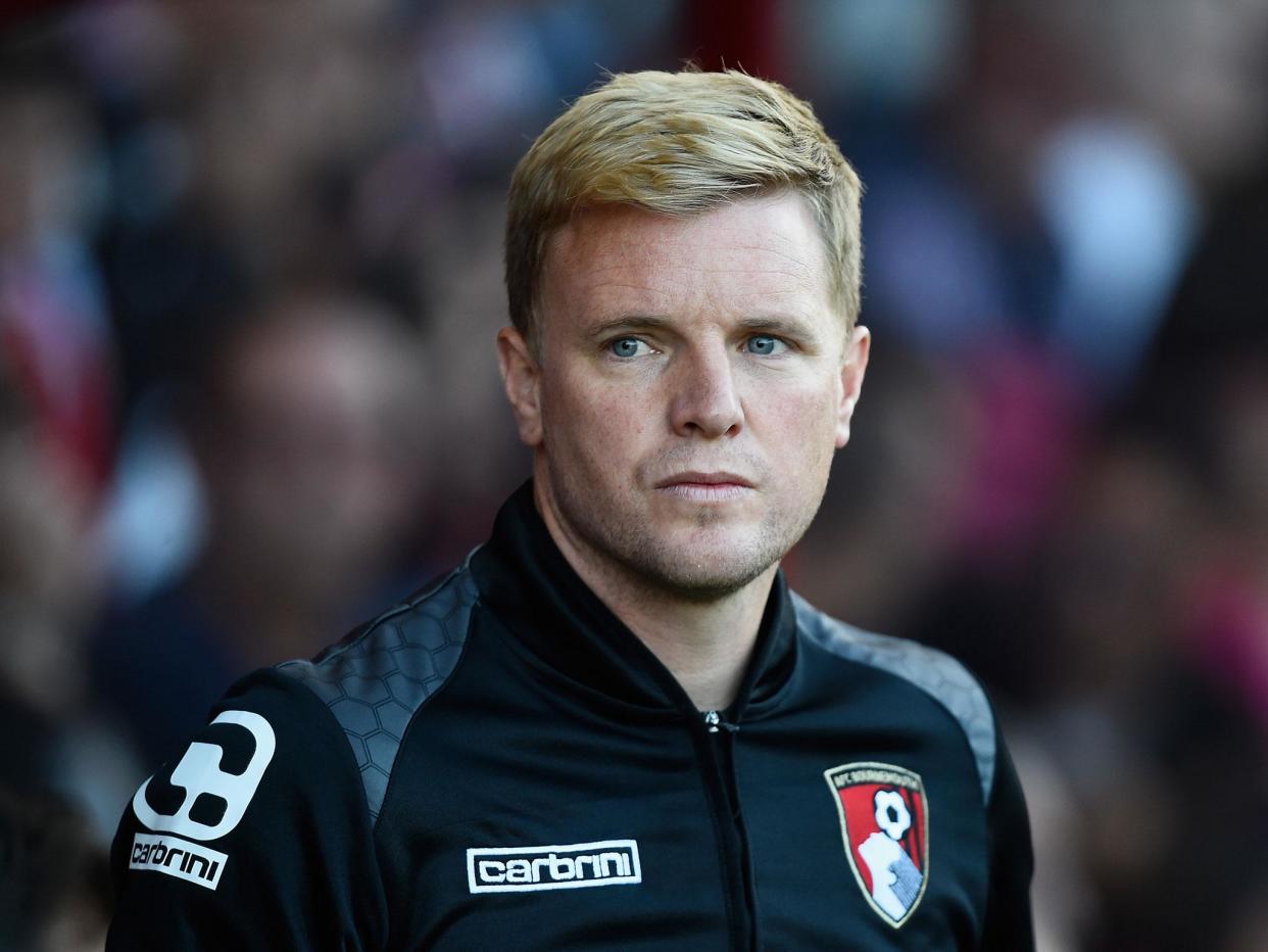 Eddie Howe's remarkable success with Bournemouth has seen him tipped as one for the future: Getty