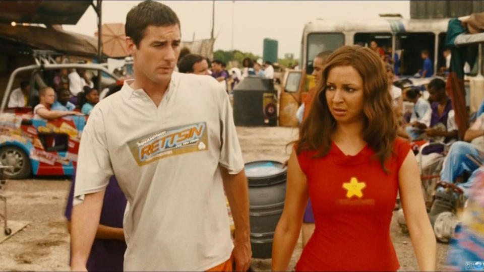 Luke Wilson and Maya Rudolph in Idiocracy.