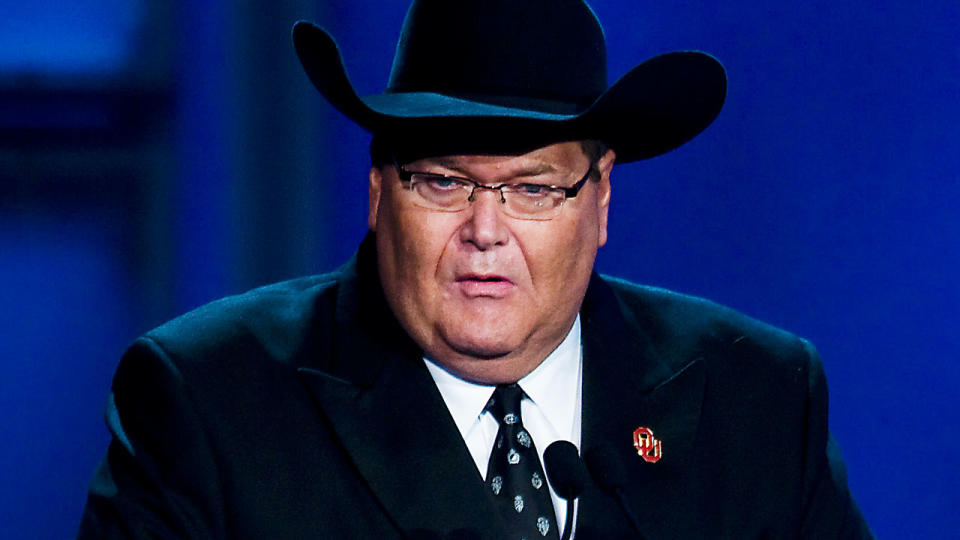 Hall of Fame announcer Jim Ross will leave the WWE for good at the end of the month. Pic: Getty