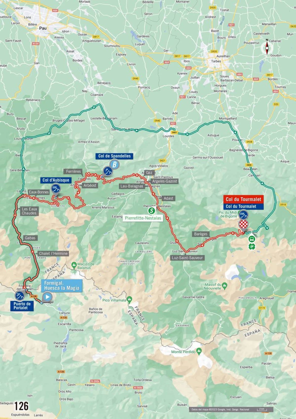 La Vuelta a Espana 2023 – stage 13 map (LaVuelta)