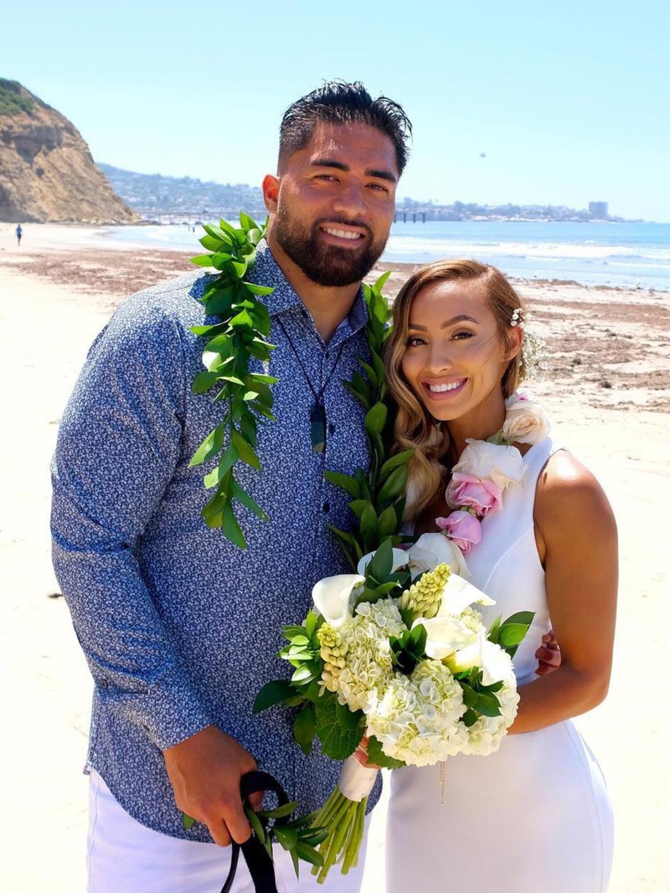 Manti Te'o and Jovi Nicole Te'o