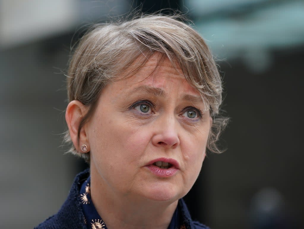 Labour MP and chairwoman of the Commons Home Affairs Committee Yvette Cooper during an interview outside BBC Broadcasting House in central London (Yui Mok/PA) (PA Archive)