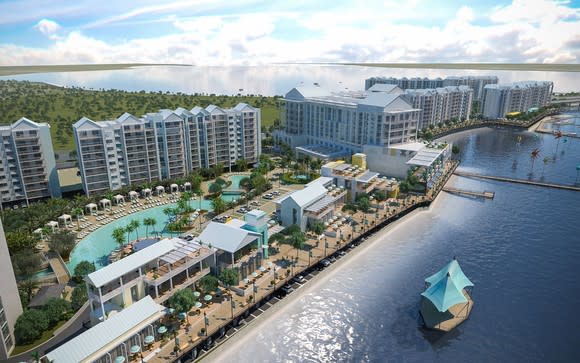 A rendering of the planned Sunseeker Resort in Port Charlotte, Florida.