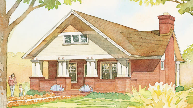 Craftsman Bungalow, Plan #1444