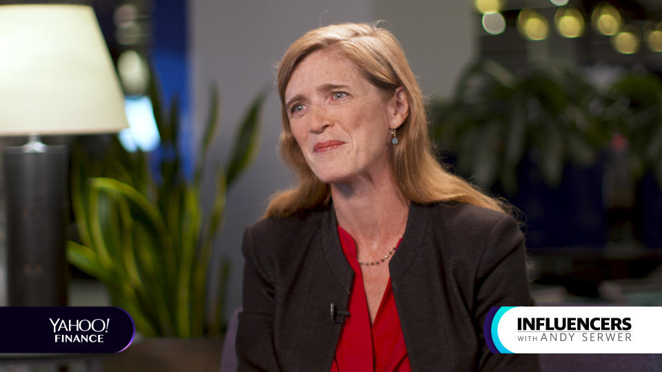 Samantha Power, former U.S. Ambassador to the United Nations, appears on Influencers with Andy Serwer.