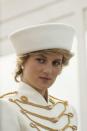 <p>Diana's hair is tucked up and under a hat by Graham Smith for the 1987 Sovereigns Parade. </p><p><strong>RELATED:</strong> <a href="https://www.goodhousekeeping.com/beauty/hair/g2774/how-to-style-short-hair/" rel="nofollow noopener" target="_blank" data-ylk="slk:34 Gorgeous Ways to Style Short Hair;elm:context_link;itc:0;sec:content-canvas" class="link ">34 Gorgeous Ways to Style Short Hair</a></p>