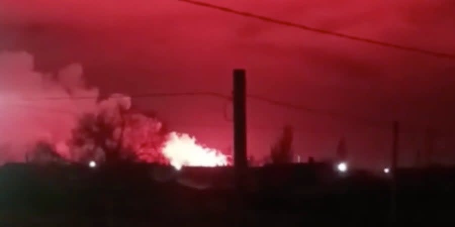 Fire on the territory of a military unit in the Volgograd Oblast of the Russian Federation