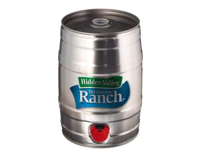 Buy the <a href="https://www.flavourgallery.com/collections/hidden-valley-ranch/products/hidden-valley-ranch-keg" target="_blank">mini ranch keg</a>&nbsp;for $50