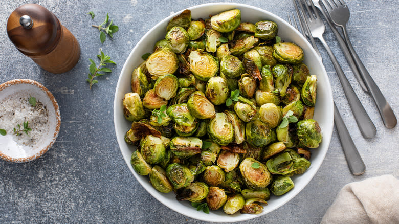 bowl of Brussels sprouts 