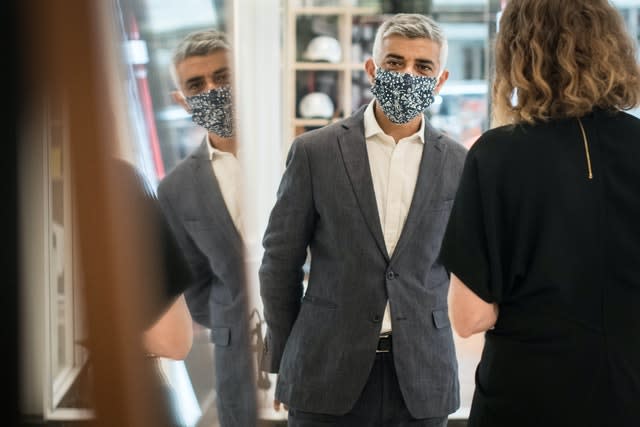 Sadiq Khan visits West End