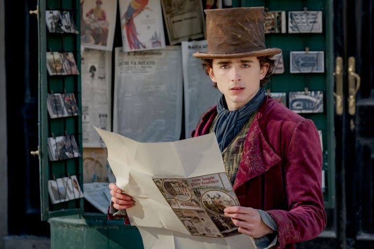 Timothée Chalamet como Willy Wonka