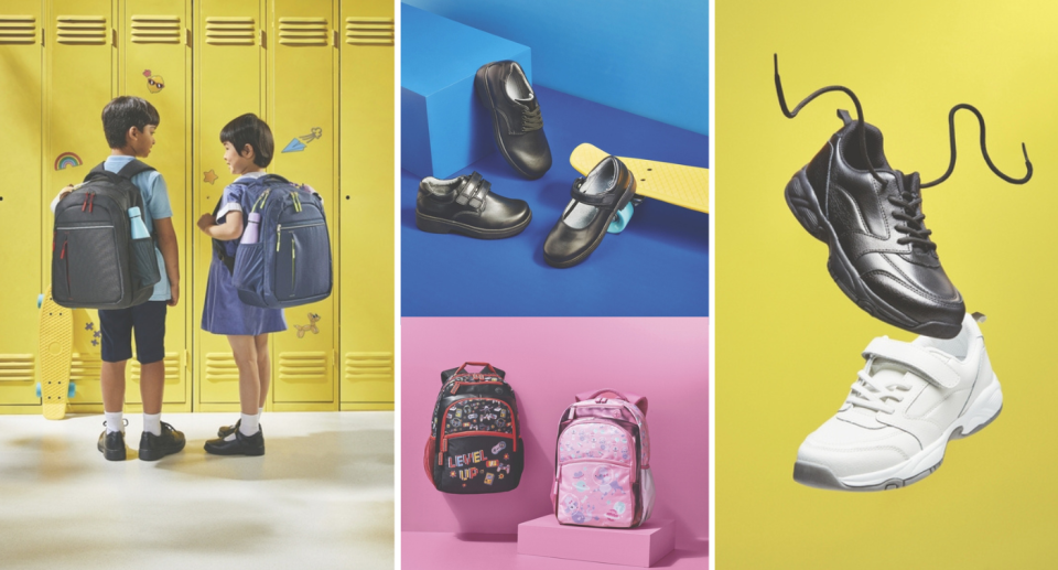 Aldi will also release a range of premium school shoes and back-to-school accessories. Photo: Aldi