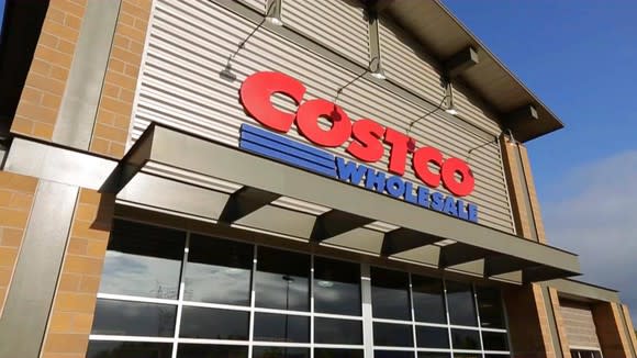 The exterior of a Costco warehouse