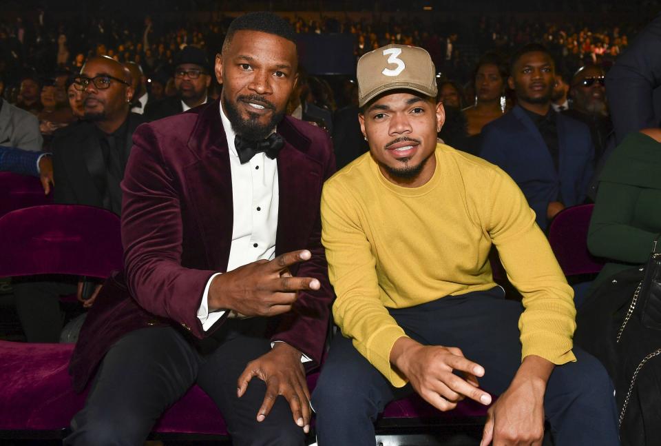 Jamie Foxx and Chance the Rapper