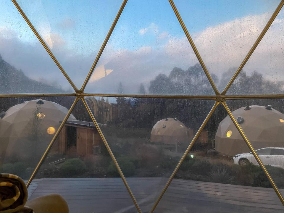 The view through the dome's window.