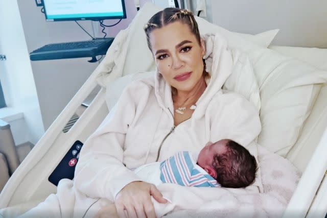 HULU Khloé Kardashian and her newborn son