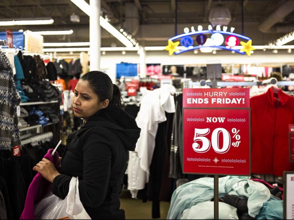 old navy shopper