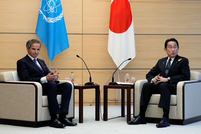 Rafael Mariano Grossi, Director General of the IAEA presents IAEA's comprehensive report on Fukushima Treated Water Release to Japanese PM Kishida