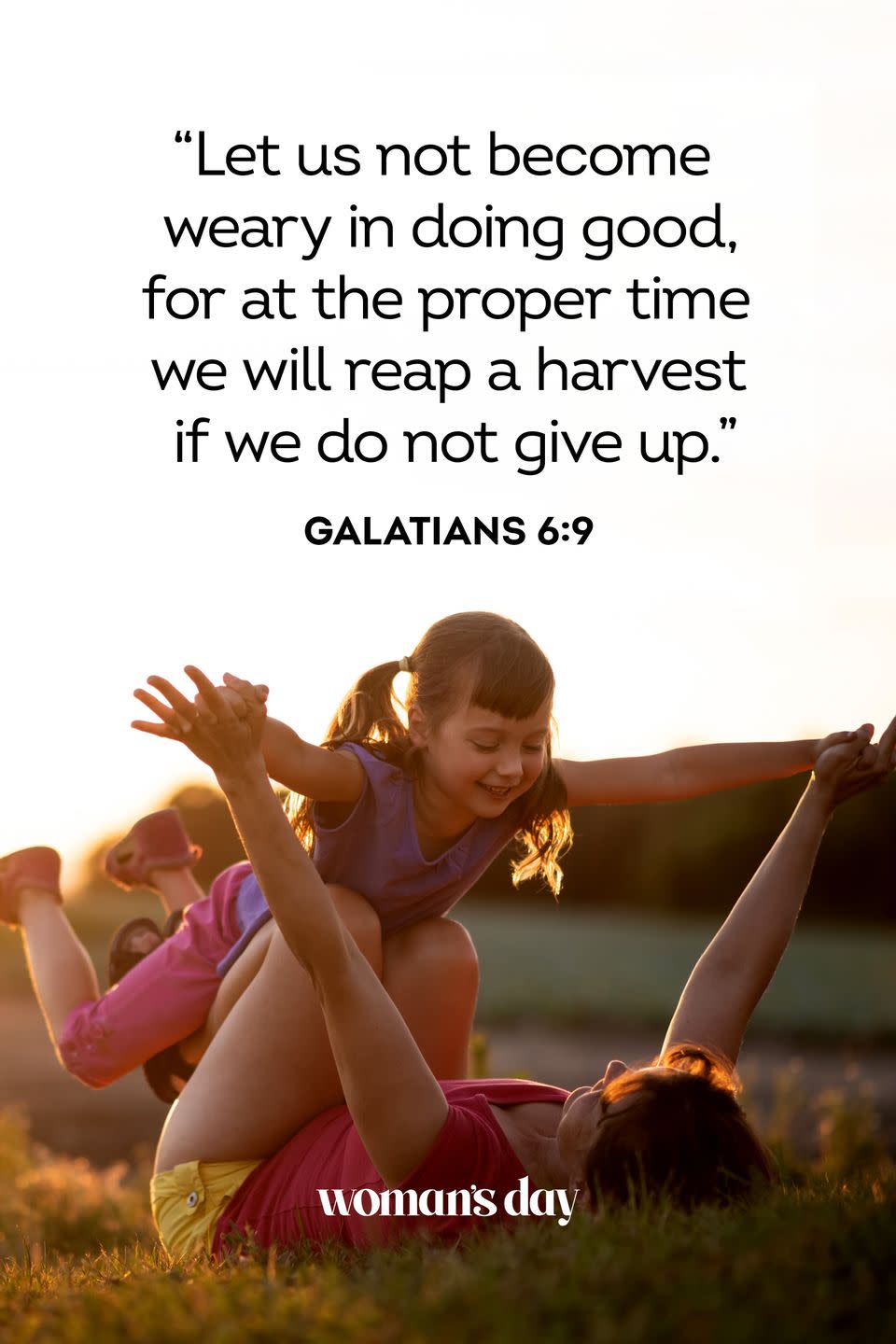 bible verses about mothers galatians 6 9