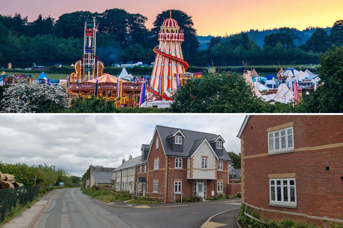 The HowTheLightGetsIn festival, and neighbouring houses <i>(Image: supplied' Google Street View)</i>