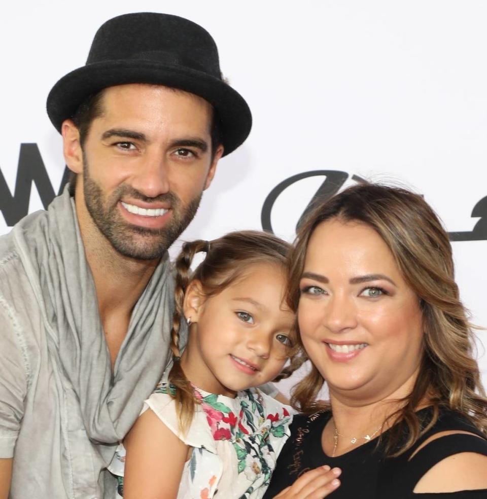 Adamari López and Toni Costa with their daughter Alaia.