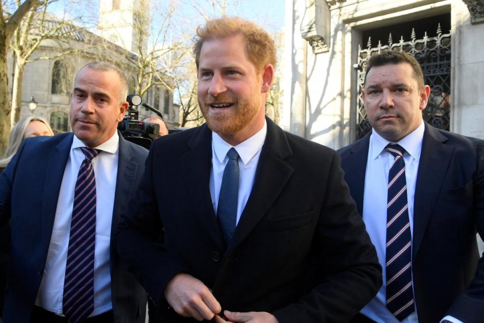 Prince Harry has travelled to the UK for the court hearing (REUTERS)