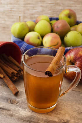 Drink hot apple cider