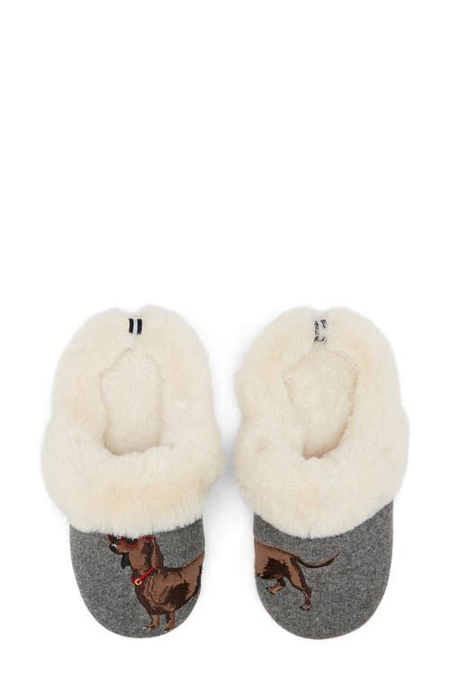Faux Fur Lined Sausage Dog Slippers
