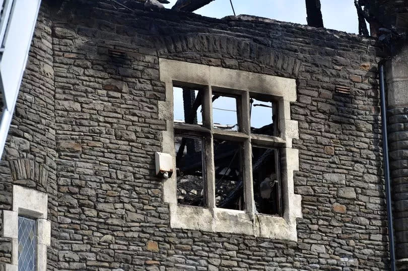 The fire caused serious damage to the building, which is Grade II listed -Credit:Rob Browne / WalesOnline