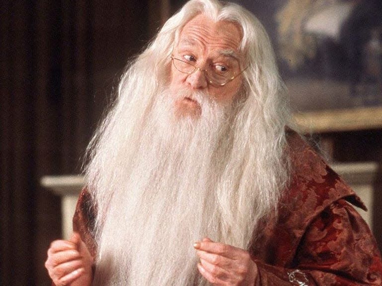 Richard Harris as Dumbledore