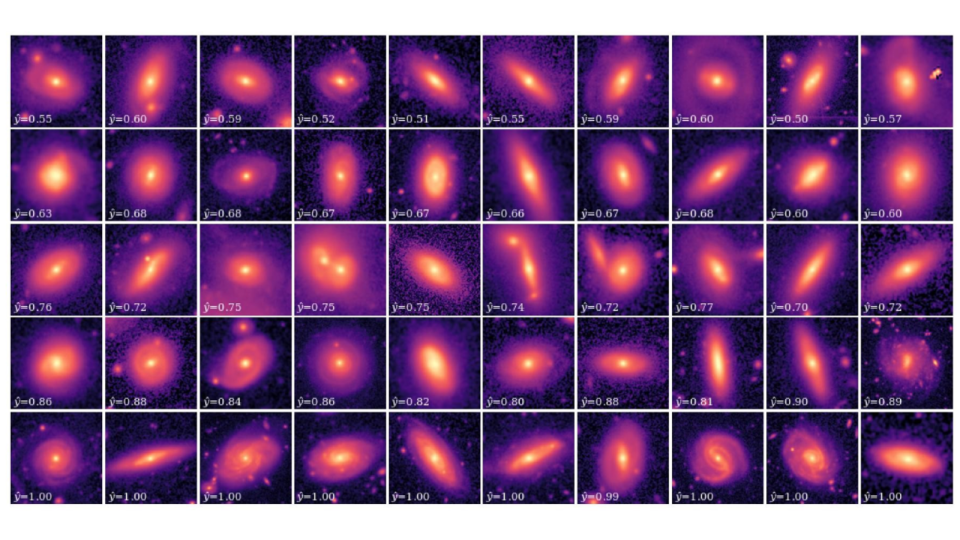 Some of the spiral galaxies discovered by citizen scientists and AI cruising through Subaru telescope data