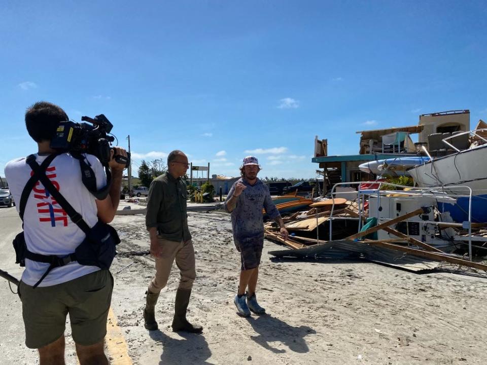 NBC Nightly News reported live from Southwest Florida after Hurricane Ian made landfall Sept. 28, 2022. Now anchor Lester Holt (pictured) is returning to check on the area's progress.