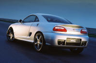 <p>Completing a trio of prototypes unveiled in 2004, just a year before MG Rover's demise, the MG GT was effectively a fixed-head MG TF with a mid-mounted 2.5-litre KV6 engine. With 200bhp on tap the GT was claimed to be capable of 145mph and 0-60mph in under six seconds.</p><p>Although the MG TF went back into production after MG Rover's demise, it was only in soft-top form, with just the one GT prototype built.</p>