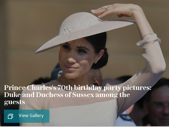 Prince Charles's 70th birthday party pictures: Duke and Duchess of Sussex among the guests