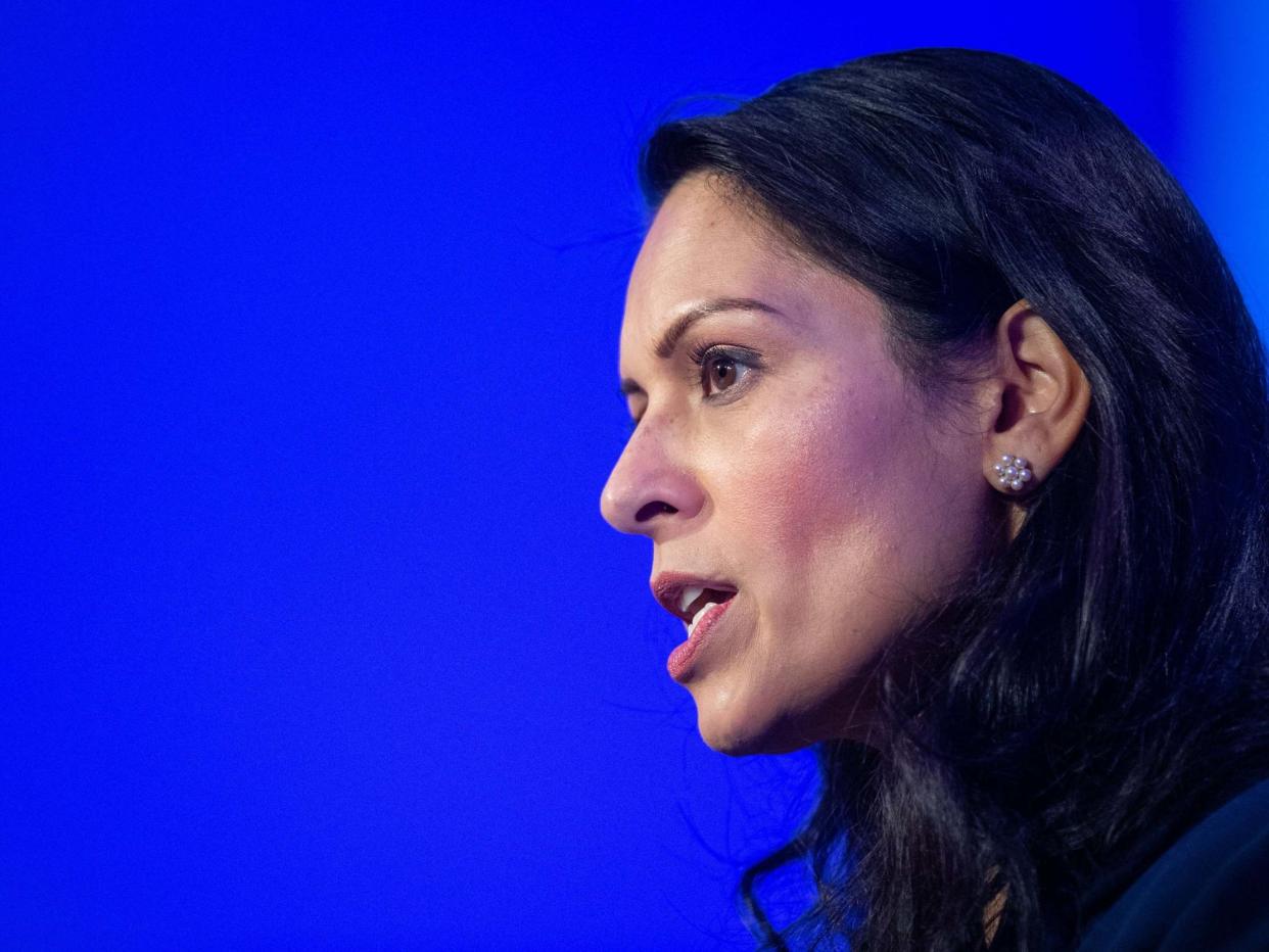 <p>Home Secretary Priti Patel </p> ( )