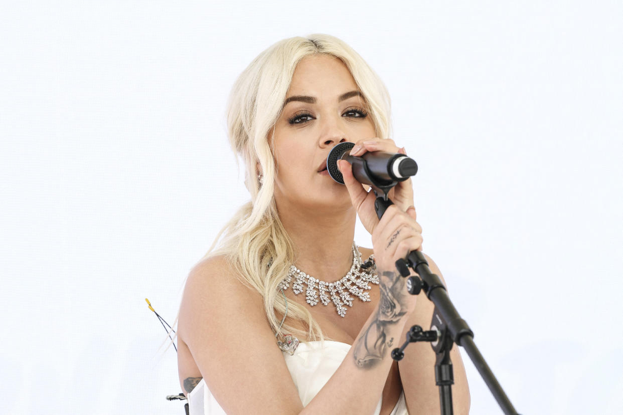 CANNES - MAY 16: Rita Ora at the "Never Stop Playing / Magnum Cannes" during the 2019 Cannes Film Festival on May 16, 2019 at Palais des Festivals in Cannes, France. (Photo by Lyvans Boolaky/imageSPACE/MediaPunch) /IPX