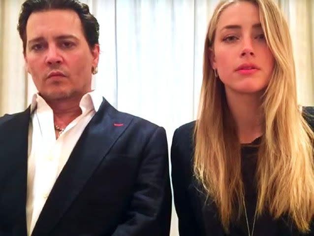 Johnny Depp and wife Amanda Heard say sorry to Australia. Source: The Australian Government