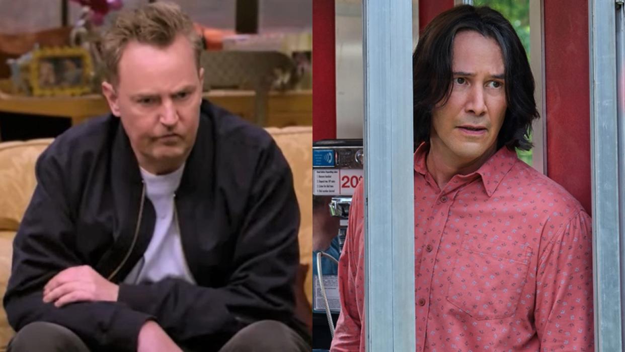  Matthew Perry on Friends: The Reunion and Keanu Reeves in Bill and Ted Face the Music. 