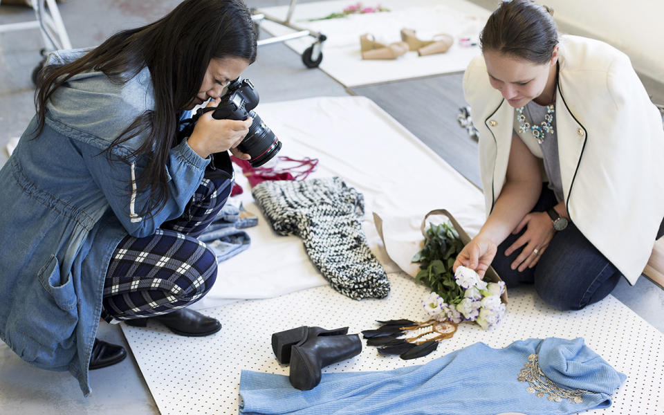 Graphic Designer Emily Huges and Sarah Timmerman are part of the Brisbane-based team determined to help out struggling Aussie farmers. Source: Supplied