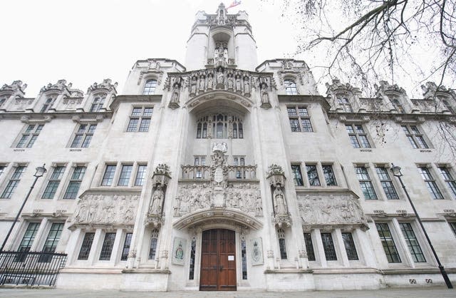 The UK Supreme Court in Parliament Square, central London