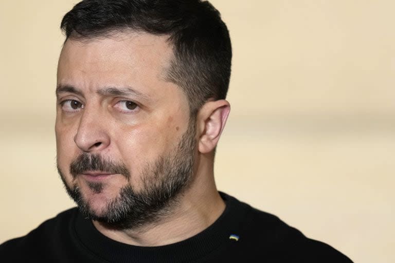 El presidente ucraniano, Volodimir Zelensky, durante su gira en Europa