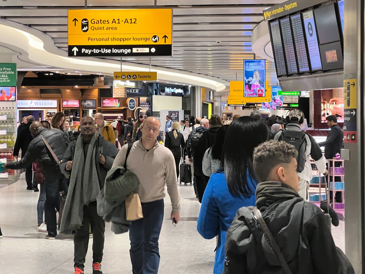 Going places? Heathrow Terminal 5, where 18 British Airways flights have been grounded due to poor visibility  (Simon Calder)