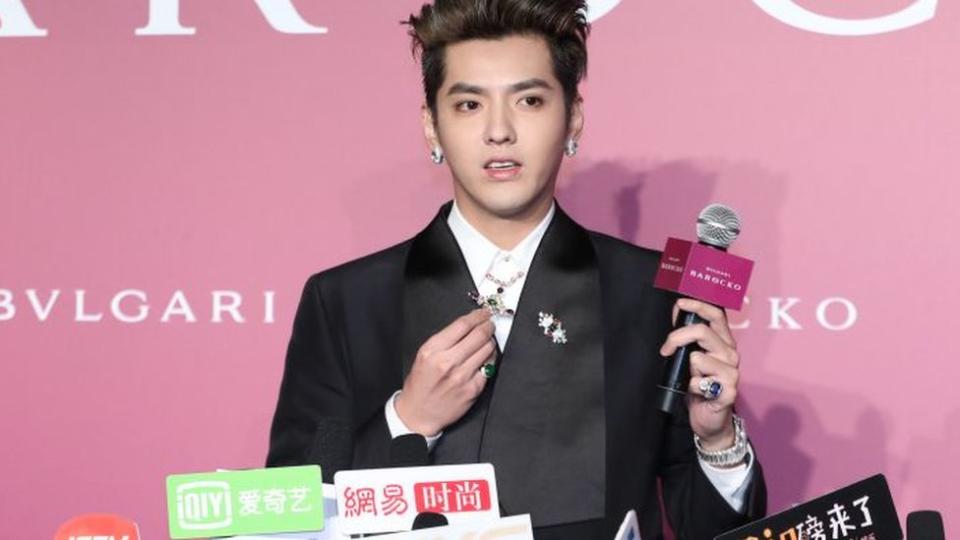 Kris Wu en un evento de Bulgari en 2020.