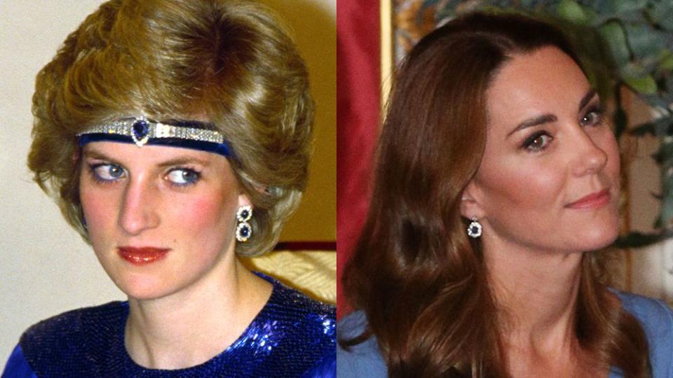 kate middleton princess diana sapphire