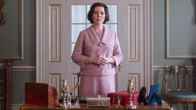 Olivia Colman plays Her Majesty in the third series of The Crown [Netflix]