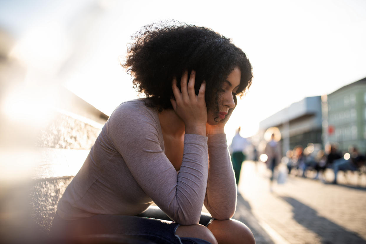 Woman looking miserable. (Getty Images)