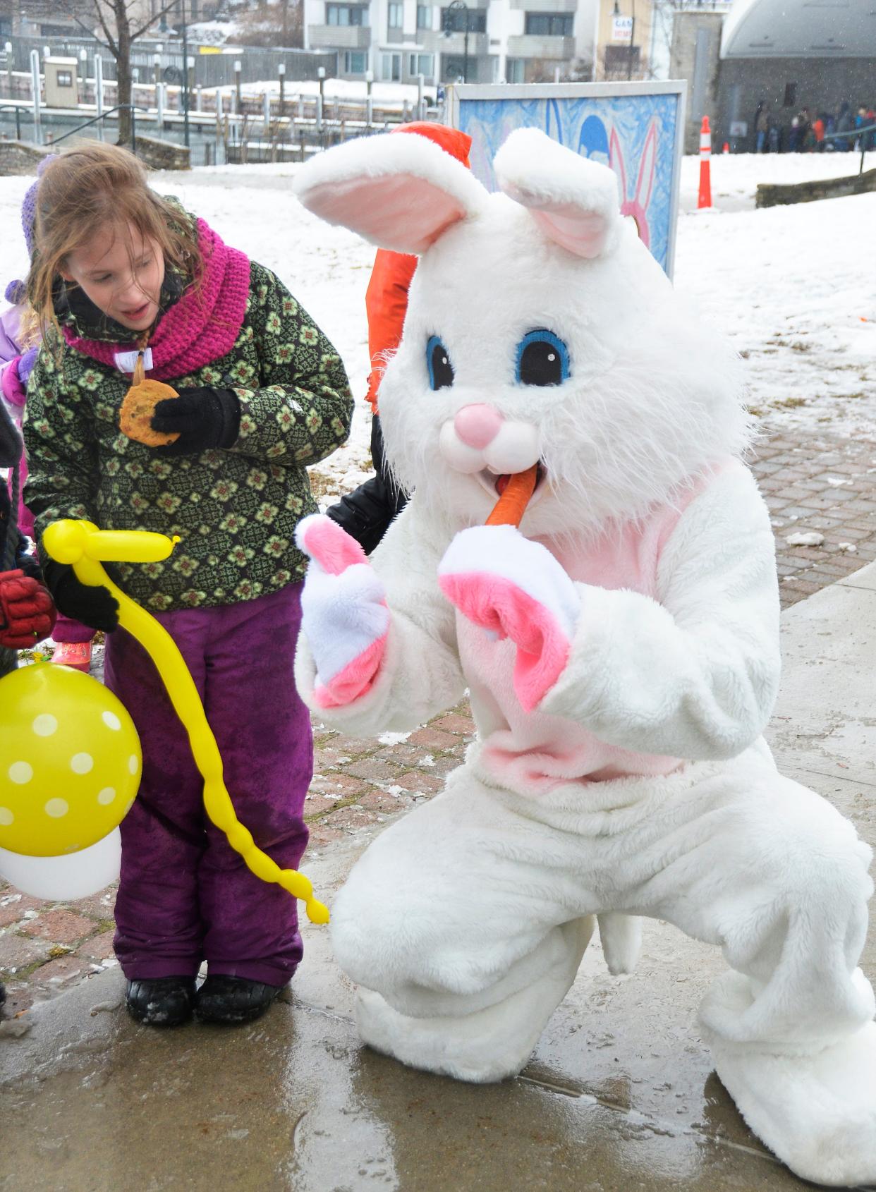 Youngsters enjoyed a large Easter egg hunt in Charlevoix's East Park and then had an opportunity to have cookies, hot chocolate, meet with the Easter Bunny and have their face painted.