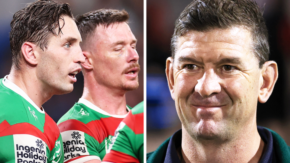 NRL fans have blasted the Rabbitohs for the handling of Jason Demetriou's sacking only 48 hours from their clash with the Panthers. (Getty Images)