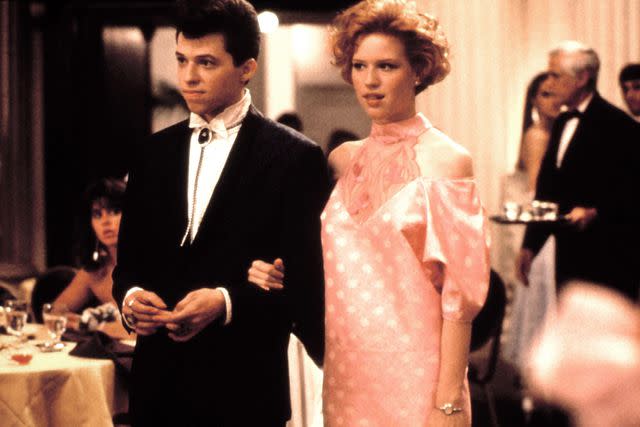 <p>Paramount/Courtesy Everett Collection</p> Molly Ringwald and Jon Cryer in 'Pretty in Pink'