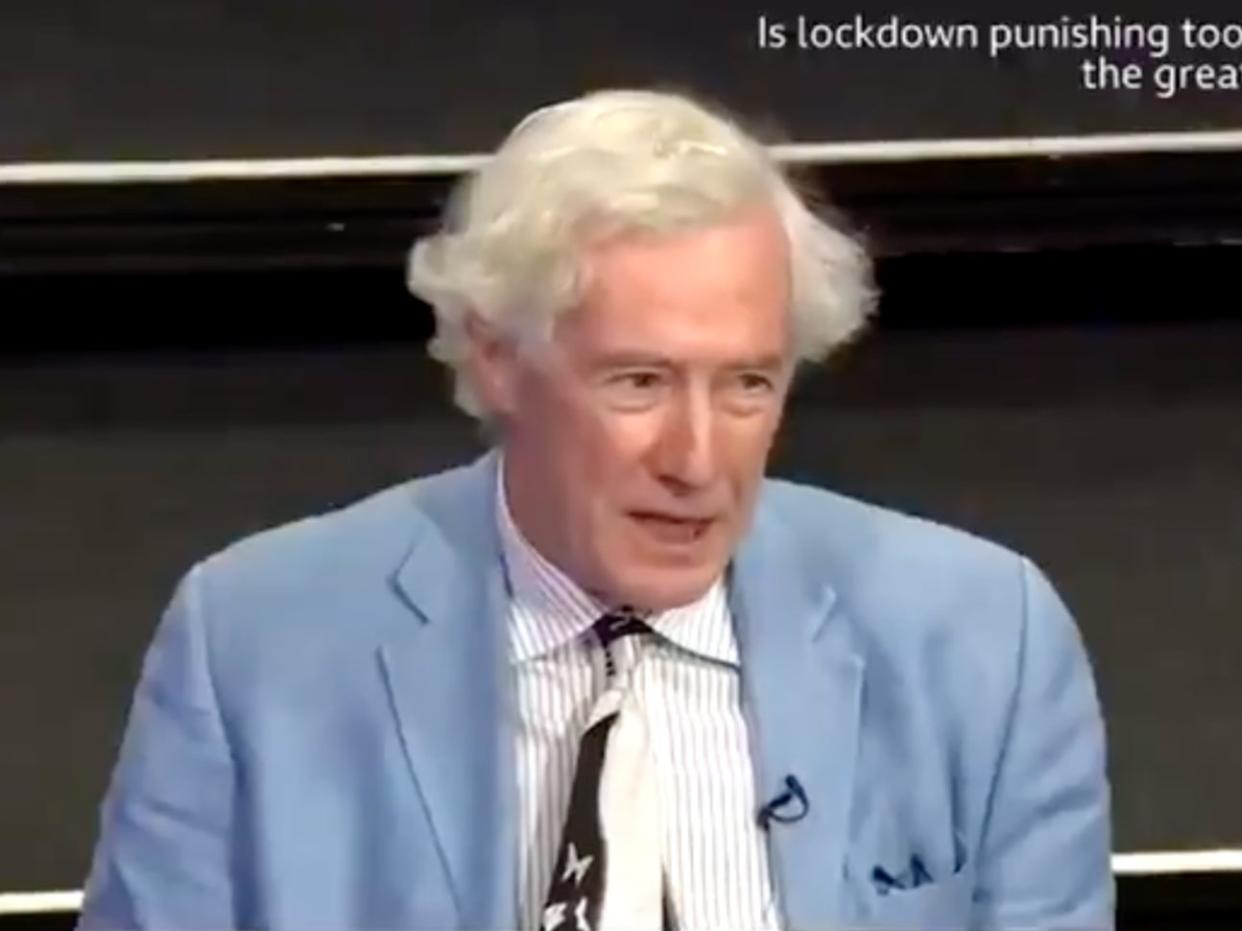 <p>Jonathan Sumption made a series of controversial remarks about the value of a life on BBC One’s ‘The Big Questions’</p> (BBC One)